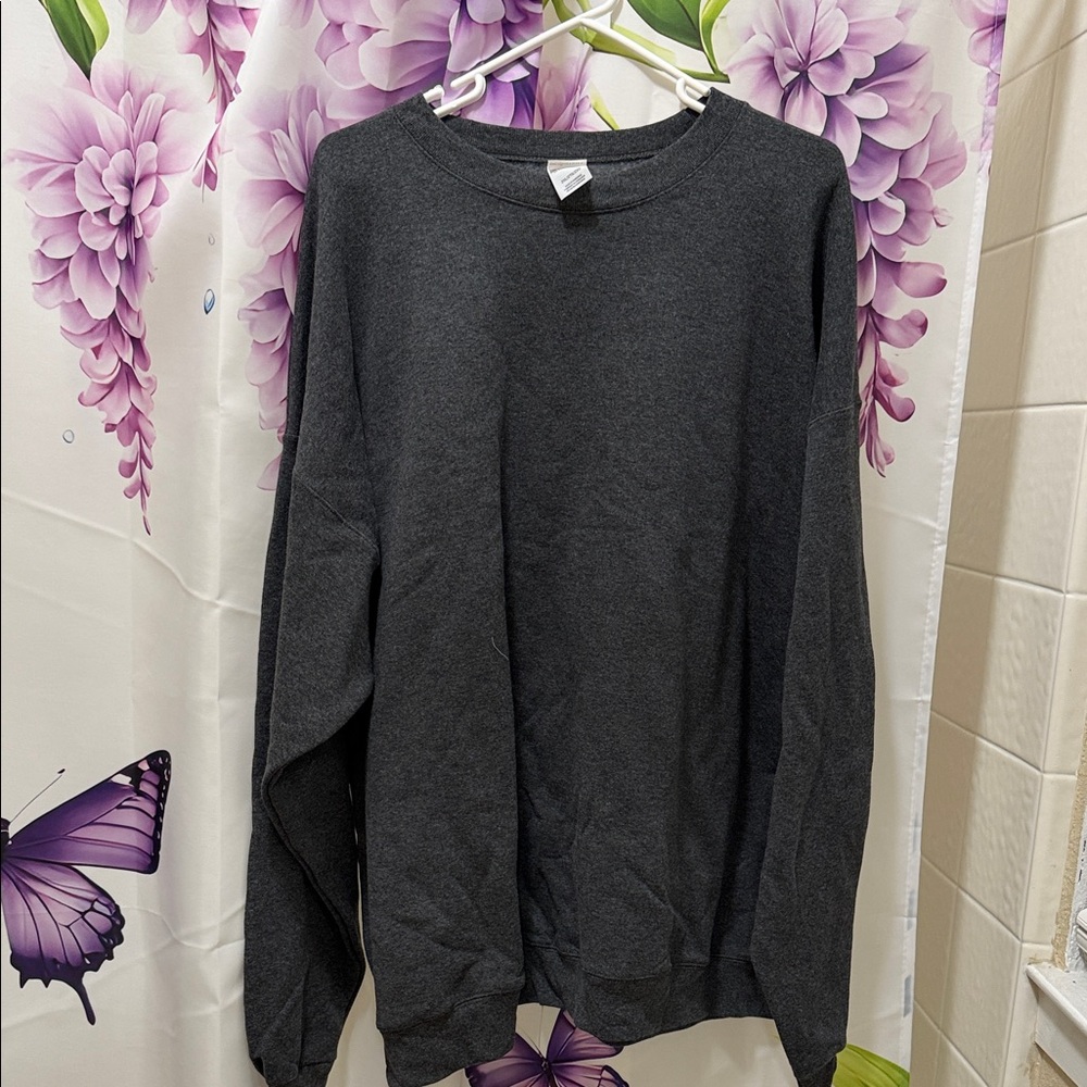 Hanes Men's Charcoal Crewneck Sweater